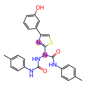 N~1~-(4-METHYLPHENYL)-1-[4-(4-HYDROXYPHENYL)-1,3-THIAZOL-2-YL]-N~2~-(4-METHYLPHENYL)-1,2-HYDRAZINEDICARBOXAMIDE