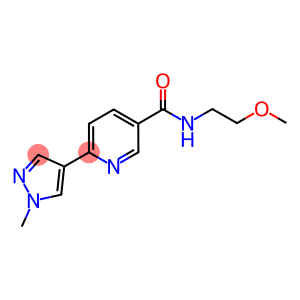 N-(2-METHOXYETHYL)-6-(1-METHYL-1H-PYRAZOL-4-YL)PYRIDINE-3-CARBOXAMIDE