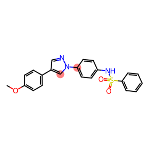 N-[4-(4-(4-METHOXYPHENYL)-1H-PYRAZOL-1-YL)PHENYL]BENZENESULPHONAMIDE