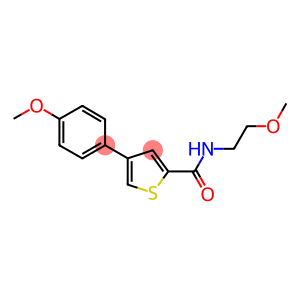 N-(2-METHOXYETHYL)-4-(4-METHOXYPHENYL)THIOPHENE-2-CARBOXAMIDE