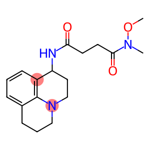 N-METHOXY-N-METHYL-4-OXO-4-[(2,3,6,7-TETRAHYDRO-(1H,5H)-BENZO[IJ]QUINOLIZIN-3-YL)AMINO]BUTANAMIDE