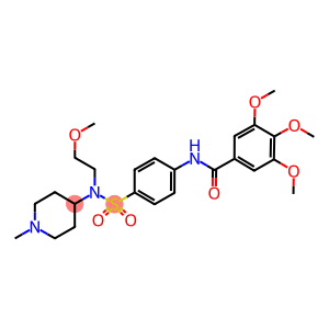 N-[4-(((2-METHOXYETHYL)(1-METHYLPIPERIDIN-4-YL)AMINO)SULPHONYL)PHENYL]-3,4,5-TRIMETHOXYBENZAMIDE