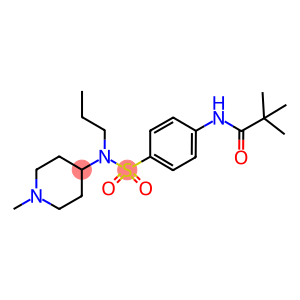 N-[4-(((1-METHYLPIPERIDIN-4-YL)PROPYLAMINO)SULPHONYL)PHENYL]-TERT-BUTYLCARBOXAMIDE
