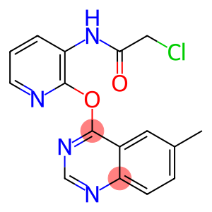 N1-(2-[(6-METHYLQUINAZOLIN-4-YL)OXY]-3-PYRIDYL)-2-CHLOROACETAMIDE