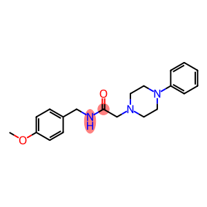 N-(4-METHOXYBENZYL)-2-(4-PHENYLPIPERAZINO)ACETAMIDE