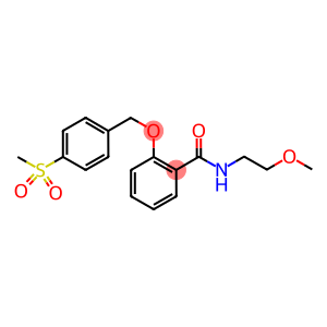 N-(2-METHOXYETHYL)-2-[4-(METHYLSULPHONYL)BENZYLOXY]BENZAMIDE