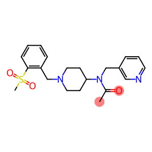 N-(1-[2-(METHYLSULFONYL)BENZYL]PIPERIDIN-4-YL)-N-(PYRIDIN-3-YLMETHYL)ACETAMIDE