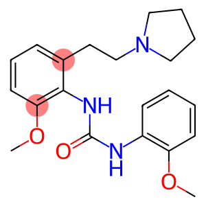 N-(2-METHOXYPHENYL)-N'-[2-METHOXY-6-[2-(1-PYRROLIDINYL)ETHYL]PHENYL]UREA