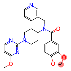 N-[1-(4-METHOXYPYRIMIDIN-2-YL)PIPERIDIN-4-YL]-N-(PYRIDIN-3-YLMETHYL)-1,3-BENZODIOXOLE-5-CARBOXAMIDE