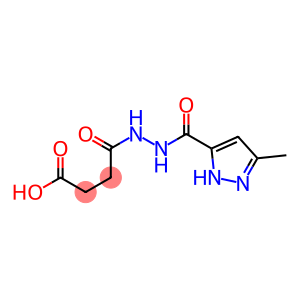 4-[N'-(5-METHYL-2H-PYRAZOLE-3-CARBONYL)-HYDRAZINO]-4-OXO-BUTYRIC ACID