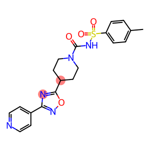 N-(4-(METHYLPHENYL)SULPHONYL)-4-[3-(PYRIDIN-4-YL)-1,2,4-OXADIAZOL-5-YL]PIPERIDINE-1-CARBOXAMIDE