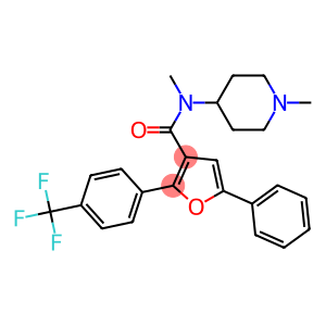 N-METHYL-N-(1-METHYLPIPERIDIN-4-YL)-5-PHENYL-2-(4-(TRIFLUOROMETHYL)PHENYL)FURAN-3-CARBOXAMIDE