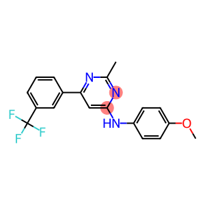 N-(4-METHOXYPHENYL)-2-METHYL-6-[3-(TRIFLUOROMETHYL)PHENYL]PYRIMIDIN-4-AMINE