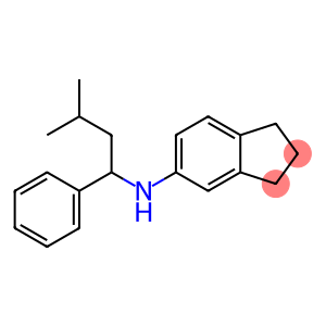 N-(3-methyl-1-phenylbutyl)-2,3-dihydro-1H-inden-5-amine