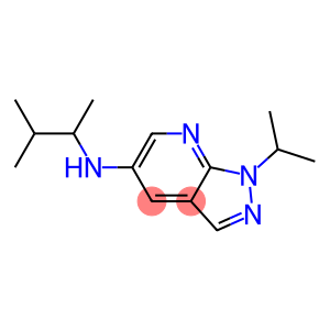 N-(3-methylbutan-2-yl)-1-(propan-2-yl)-1H-pyrazolo[3,4-b]pyridin-5-amine