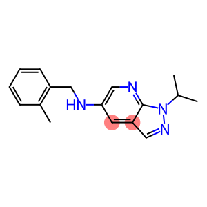 N-[(2-methylphenyl)methyl]-1-(propan-2-yl)-1H-pyrazolo[3,4-b]pyridin-5-amine