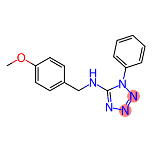 N-[(4-methoxyphenyl)methyl]-1-phenyl-1H-1,2,3,4-tetrazol-5-amine