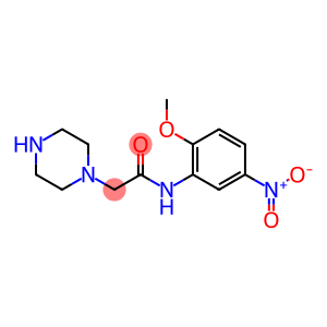 N-(2-methoxy-5-nitrophenyl)-2-(piperazin-1-yl)acetamide