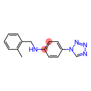 N-[(2-methylphenyl)methyl]-4-(1H-1,2,3,4-tetrazol-1-yl)aniline