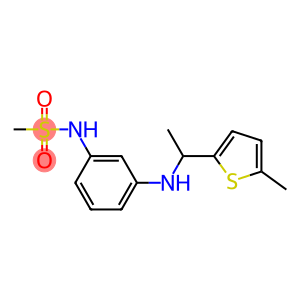 N-(3-{[1-(5-methylthiophen-2-yl)ethyl]amino}phenyl)methanesulfonamide
