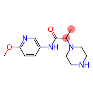 N-(6-methoxypyridin-3-yl)-2-(piperazin-1-yl)propanamide