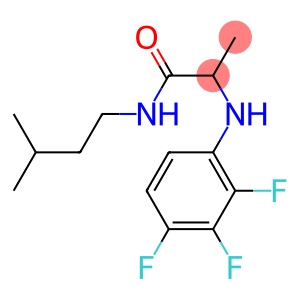 N-(3-methylbutyl)-2-[(2,3,4-trifluorophenyl)amino]propanamide