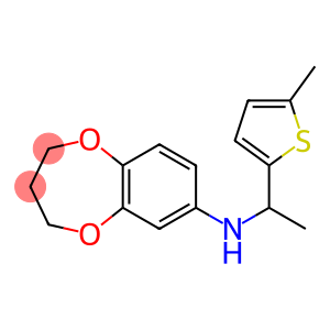 N-[1-(5-methylthiophen-2-yl)ethyl]-3,4-dihydro-2H-1,5-benzodioxepin-7-amine