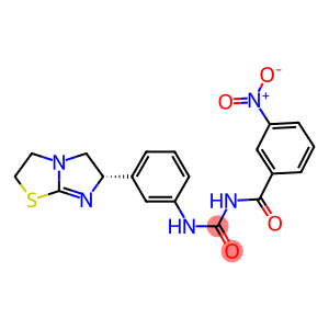 1-(3-Nitrobenzoyl)-3-[3-[[(6S)-2,3,5,6-tetrahydroimidazo[2,1-b]thiazol]-6-yl]phenyl]urea