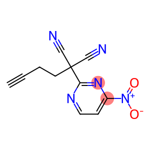4-Nitro-2-(1,1-dicyano-4-pentynyl)pyrimidine