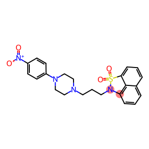 2-[3-[4-(4-Nitrophenyl)-1-piperazinyl]propyl]-2H-naphth[1,8-cd]isothiazole 1,1-dioxide