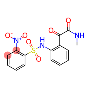 2-Nitro-N-[2-[[(methylamino)carbonyl]carbonyl]phenyl]benzenesulfonamide