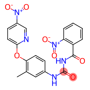 1-(2-Nitrobenzoyl)-3-[4-[(5-nitro-2-pyridinyl)oxy]-3-methylphenyl]urea