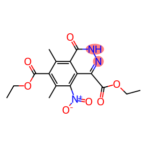 5-Nitro-1,2-dihydro-1-oxo-6,8-dimethylphthalazine-4,7-dicarboxylic acid diethyl ester