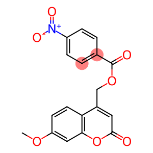 4-Nitrobenzoic acid (7-methoxy-2-oxo-2H-1-benzopyran-4-yl)methyl ester