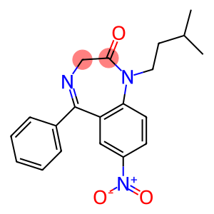 7-Nitro-1-isopentyl-5-(phenyl)-1H-1,4-benzodiazepin-2(3H)-one