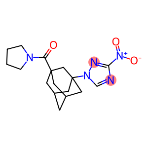 3-nitro-1-[3-(1-pyrrolidinylcarbonyl)-1-adamantyl]-1H-1,2,4-triazole