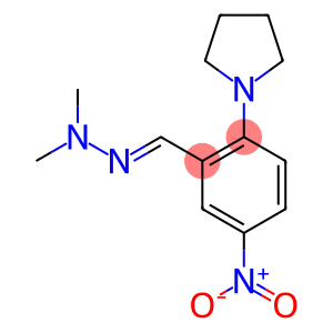 5-nitro-2-(1-pyrrolidinyl)benzaldehyde dimethylhydrazone