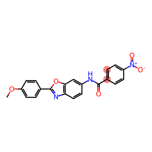 4-nitro-N-[2-(4-methoxyphenyl)-1,3-benzoxazol-6-yl]benzamide