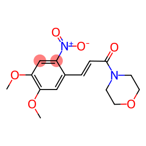 4-(3-{2-nitro-4,5-dimethoxyphenyl}acryloyl)morpholine