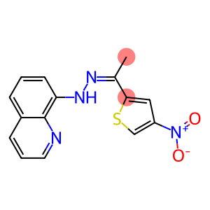 1-{4-nitro-2-thienyl}ethanone 8-quinolinylhydrazone