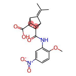 3-({5-nitro-2-methoxyanilino}carbonyl)-7-(1-methylethylidene)bicyclo[2.2.1]heptane-2-carboxylic acid