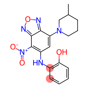 2-{[4-nitro-7-(3-methyl-1-piperidinyl)-2,1,3-benzoxadiazol-5-yl]amino}phenol