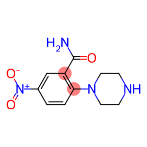 5-nitro-2-(1-piperazinyl)benzamide