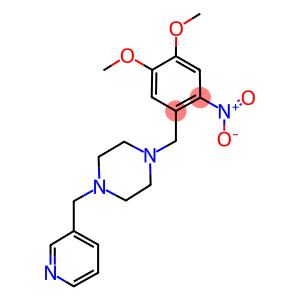 1-{2-nitro-4,5-dimethoxybenzyl}-4-(3-pyridinylmethyl)piperazine