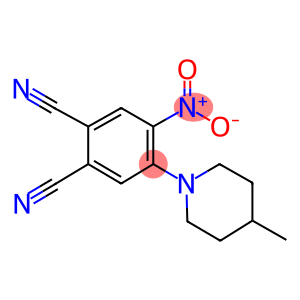 4-nitro-5-(4-methyl-1-piperidinyl)phthalonitrile