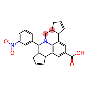 7-{3-nitrophenyl}-3b,6,6a,7,9,9a,10,12a-octahydrocyclopenta[c]cyclopenta[4,5]pyrido[3,2,1-ij]quinoline-2-carboxylic acid