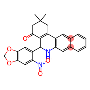 5-{6-nitro-1,3-benzodioxol-5-yl}-2,2-dimethyl-2,3,5,6-tetrahydrobenzo[b]phenanthridin-4(1H)-one