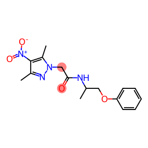 2-{4-nitro-3,5-dimethyl-1H-pyrazol-1-yl}-N-(1-methyl-2-phenoxyethyl)acetamide