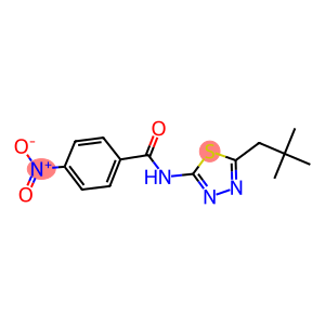 4-nitro-N-(5-neopentyl-1,3,4-thiadiazol-2-yl)benzamide