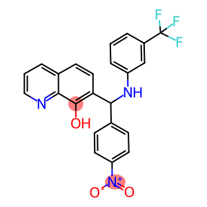 7-{{4-nitrophenyl}[3-(trifluoromethyl)anilino]methyl}-8-quinolinol